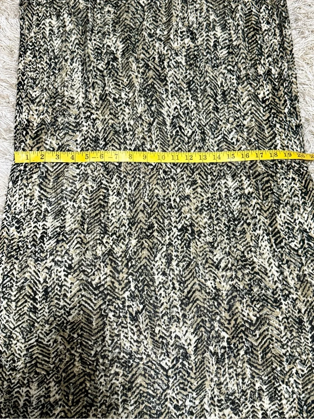 Michael Kors Infinity Scarf Knit Animal Print Black Cream Taupe One Size